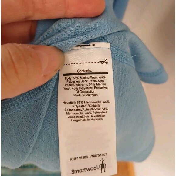 Smartwool Merino Wool Sport 150 L/S 1/4 Zip Shirt - Picture 6 of 10